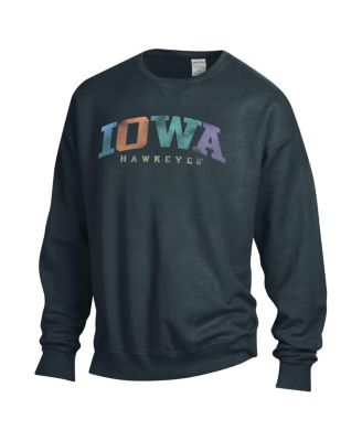 Men's and Women's Gray Iowa Hawkeyes Oversized Pullover Sweatshirt