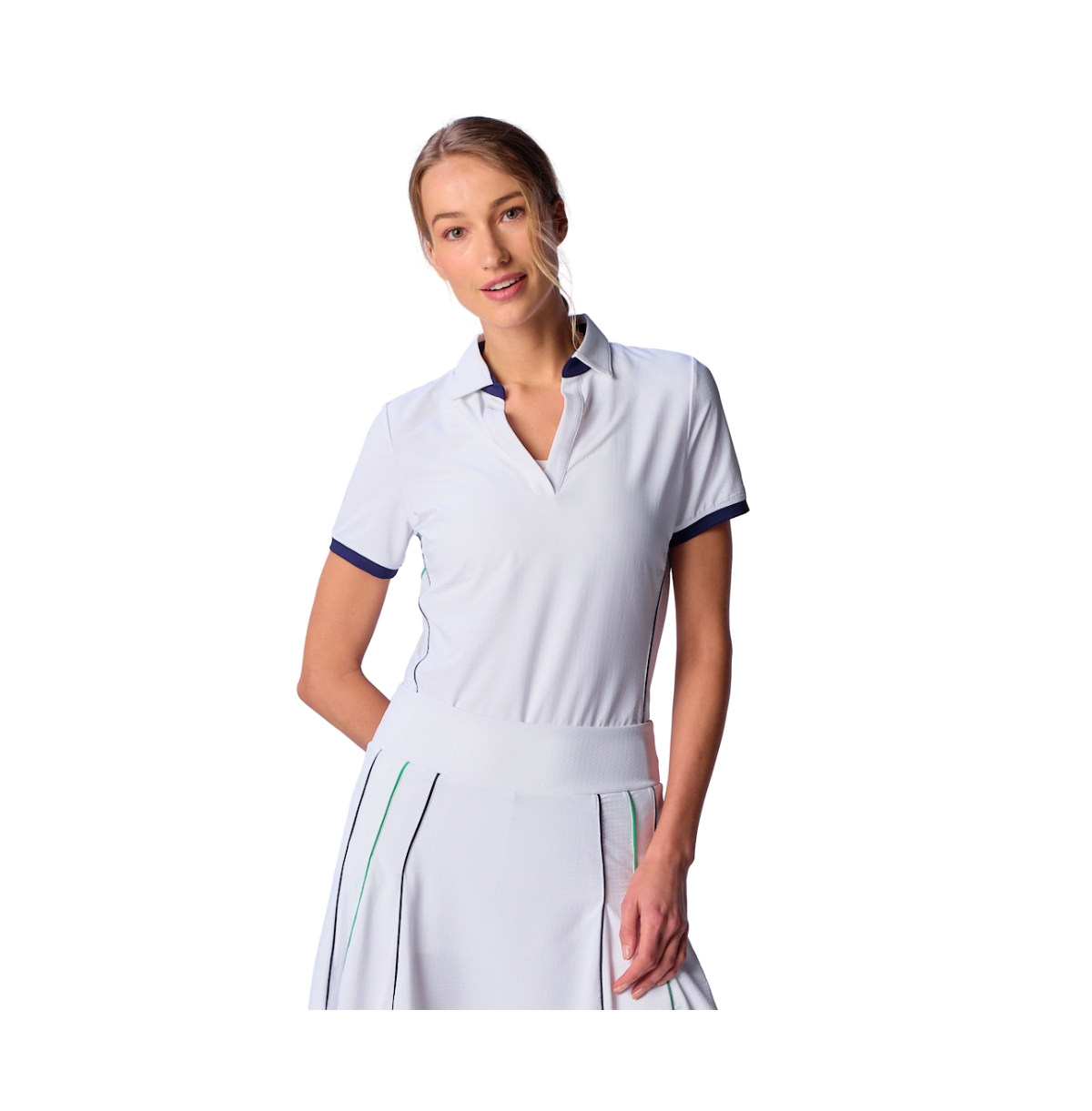 Women's G Lifestyle Short Sleeve Polo Shirt - White