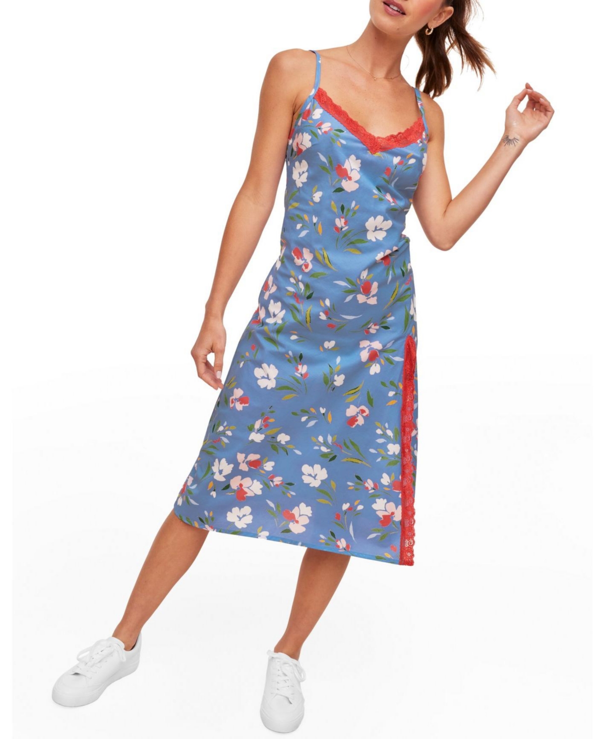 Women's Analise Slip - Floral blue