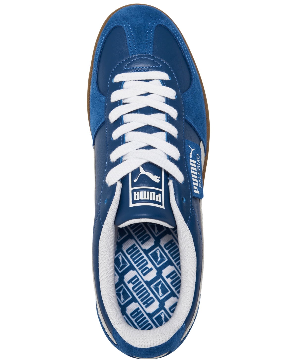 Puma Men's Palermo Casual Sneakers from Finish Line -White/Vapor Grey