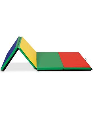 4 Feet x 10 Feet Thick Folding Panel Gymnastics Mat-Color
