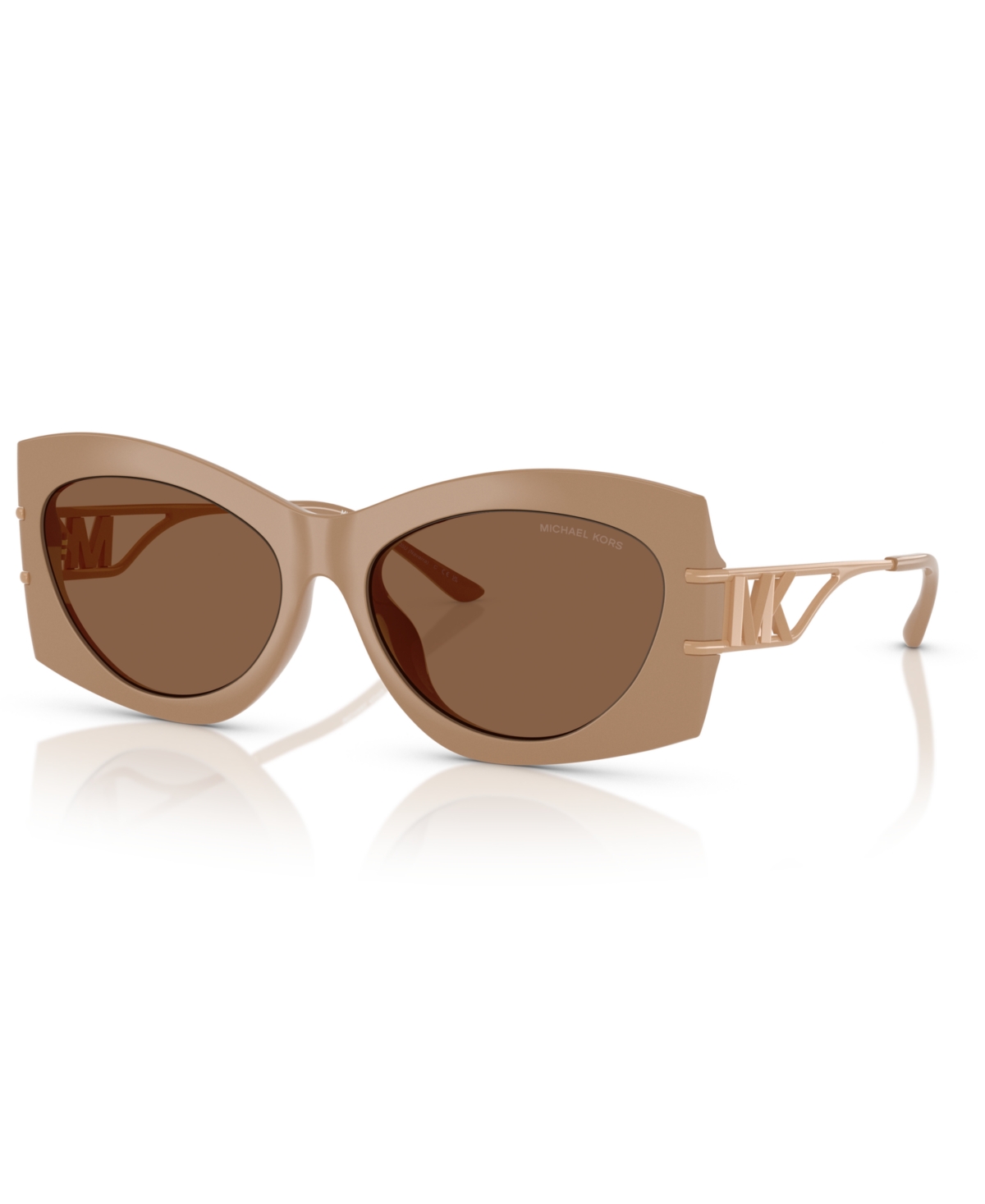 Michael Kors Méribel Mk 3079 1005 56mm Unisex Rectangle Eyeglasses 56mm In Camel