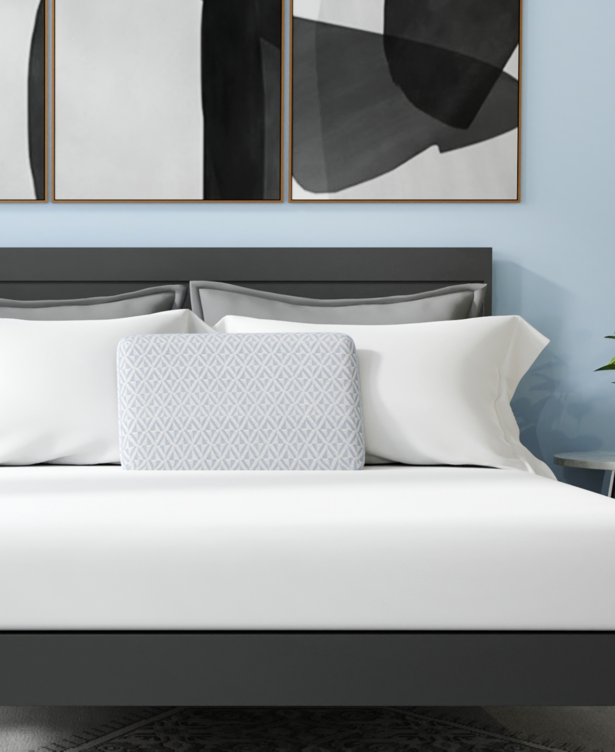 Prosleep Cool Comfort Memory Foam Low-profile Pillow, Oversized, Exclusively At Macy's In White