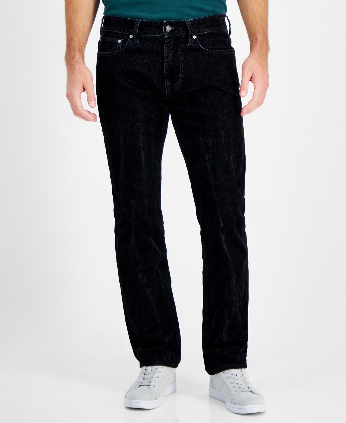 Guess Men's Mateo Straight-fit Jeans In Opulent Black | ModeSens