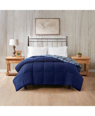 Lightweight Reversible Down Alternative Microfiber Comforter, Full/Queen, Exclusively at Macy’s