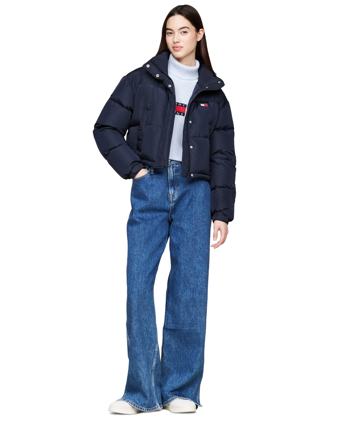 Tommy Jeans Women's Alaska Logo Flag Puffer Coat