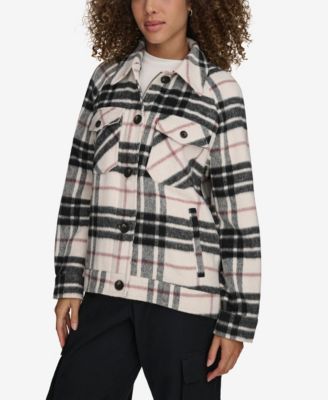 Women's Wool Blend Shirt Jacket