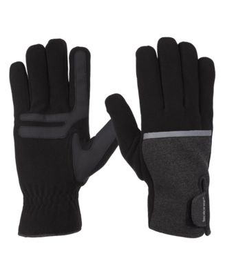 Isotoner Guanti Invernali Donna In Spandex – Idrorepellenti, Touchscreen, Fodera In Pile E Toppe Antiscivolo In Finta Pelle - 4