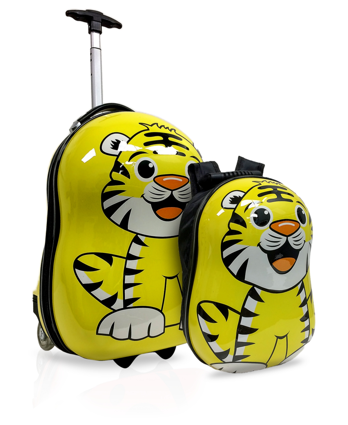 Tucci 2 Pc Kids Luggage Suitcase Set In Tigerlicious