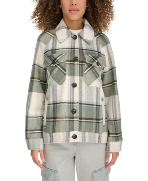 Женские куртки Levi's Women's Wool Blend Shirt Jacket