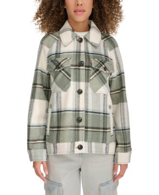 Levi's Women's Wool Blend Shirt Jacket - Macy's