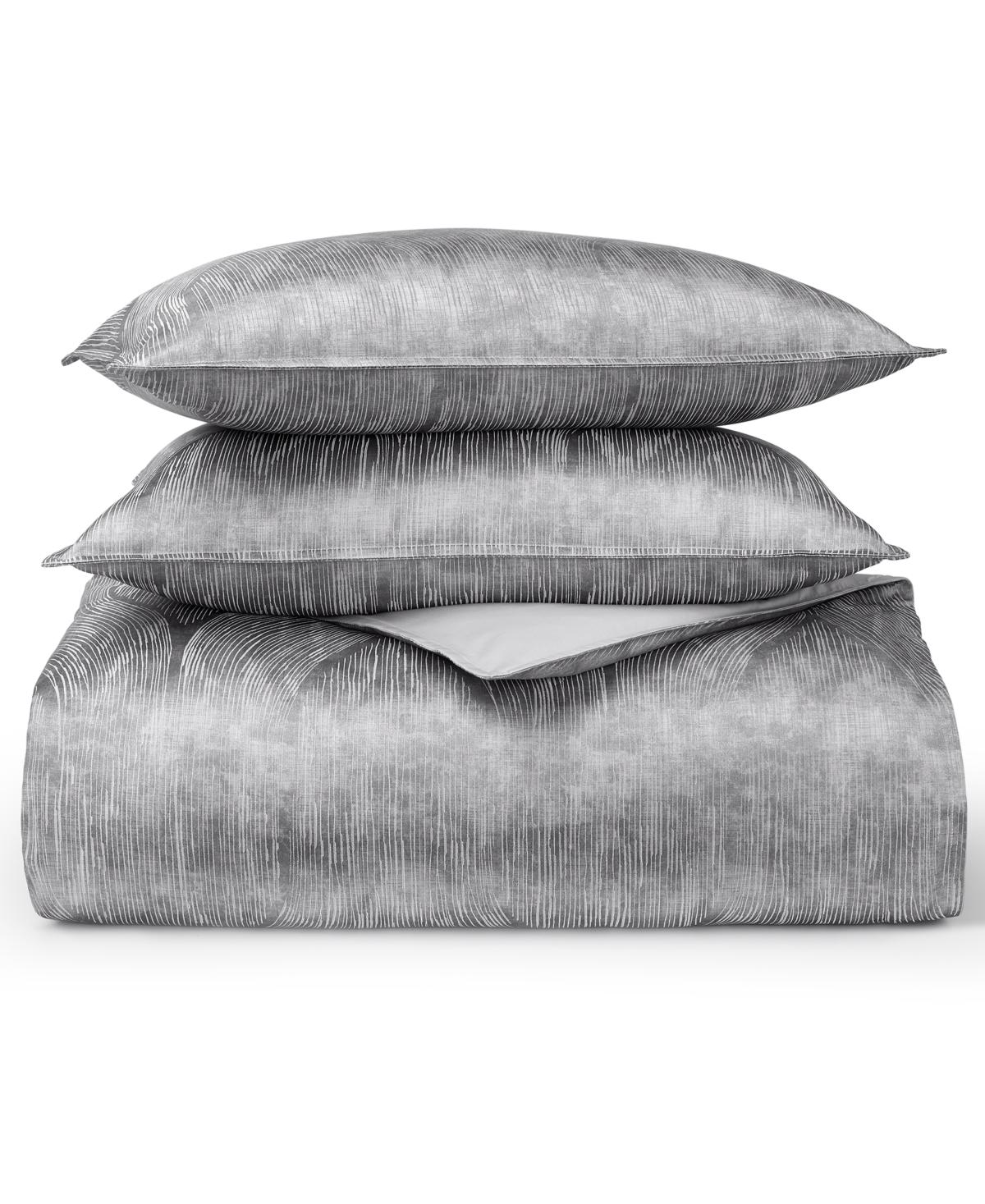 Hotel Collection Linear Ogee 3-pc. Comforter Set, King, Exclusively At Macy's In Silver