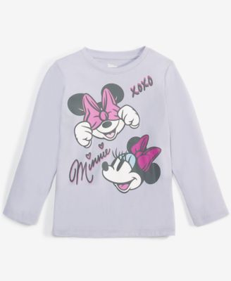 Epic Threads - Toddler Girls Silly Minnie Mouse-Graphic Long-Sleeve T-Shirt