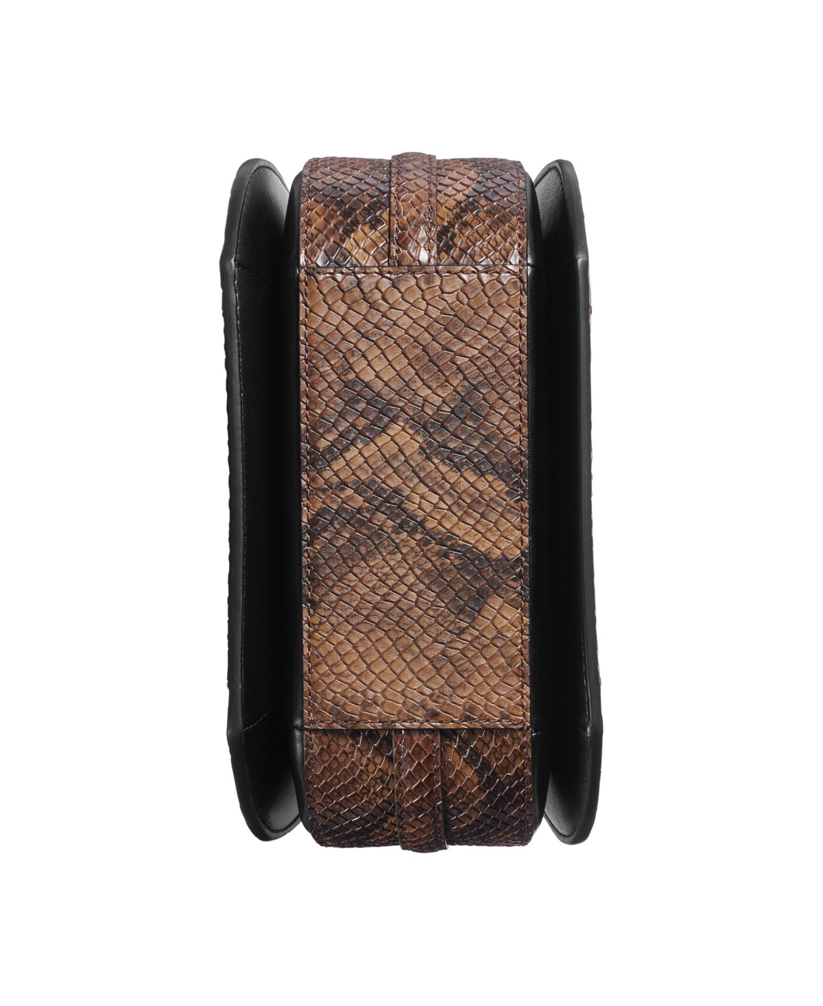 Donna Karan Bellerose Python Flap Crossbody In Teak