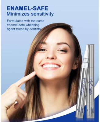 Teeth Whitening Pen Kit 14 Treatments - 2Pcs Non-Sensitive Teeth Whitening Gel Pen for Whiter Teeth - 8ML Tooth Whitening Gel with Strength Hydrogen Peroxide