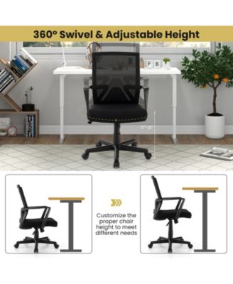 Ergonomic Desk Chair with Lumbar Support and Rocking Function