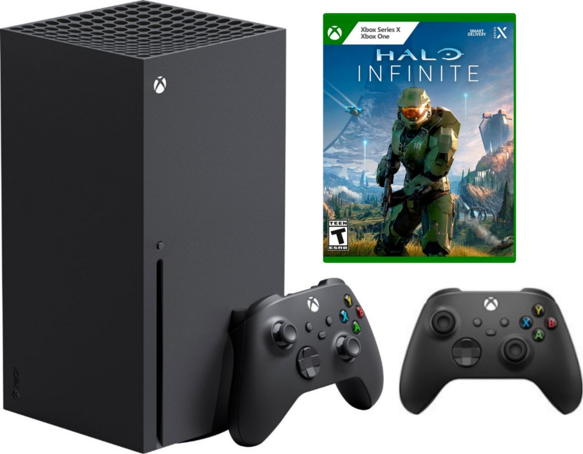 Microsoft Xbox X Bundle With Extra Controller and Halo Infinite Game