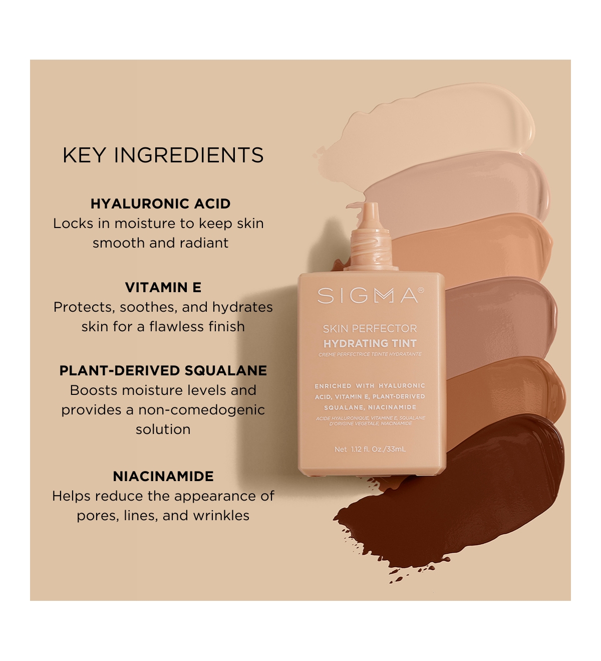Sigma Beauty Skin Perfector Tint Moisturizers In Medium Beige Tint