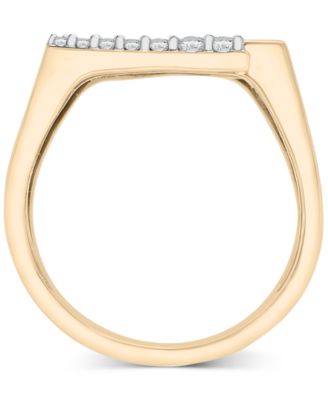 Diamond MultiRow Wrap Ring (1/4 ct. t.w.) in 10k Gold, Created for Macy's