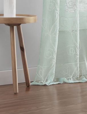 Stella Linen Look 76" W x 96" L Grommet Window Panel Set