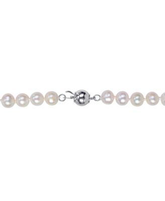 3-Pc. Set Cultured Freshwater Pearl (7-8mm) Collar Necklace, Stretch Bracelet, & Stud Earrings 