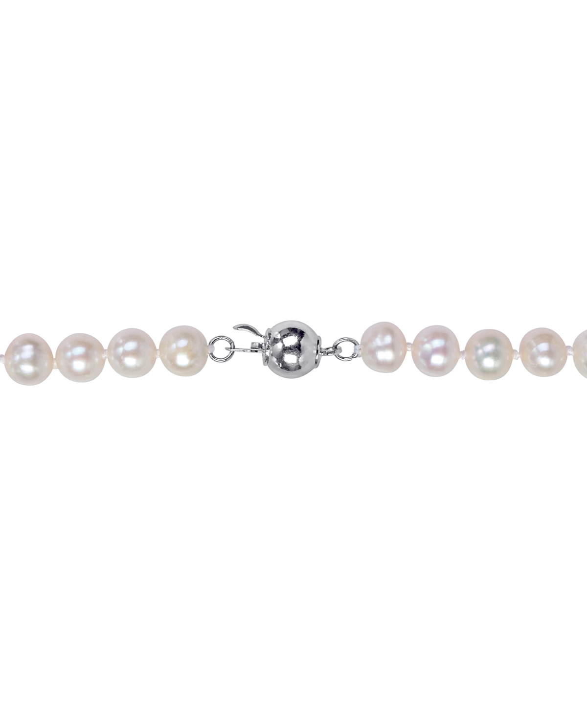 Macy's 3-pc. Set Cultured Freshwater Pearl (7-8mm) Collar Necklace, Stretch Bracelet, & Stud Earrings In White