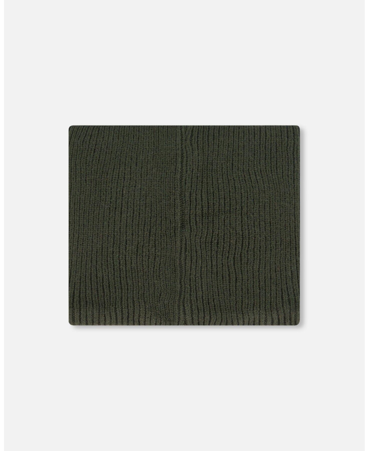 Deux par Deux Baby Boys Baby Mid-Season Knit Neckwarmer- Forest green