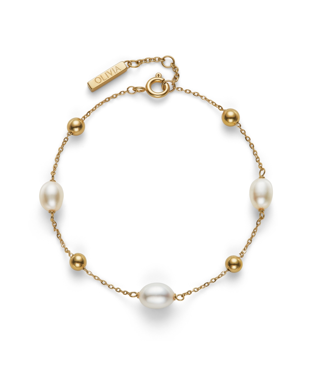 by the Sea Cultivated Pearl Gold-Plated Bracelet - Gold-Plated