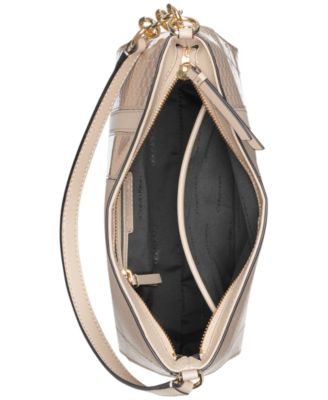 Nova Signature Embossed Top Zipper Shoulder with Chain Strap