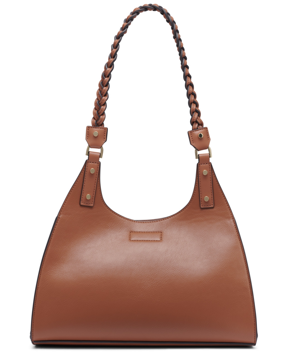 Calvin Klein Shelly Satchel In Brown