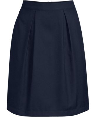 Women's School Uniform Solid Pleated Skort Top of Knee
