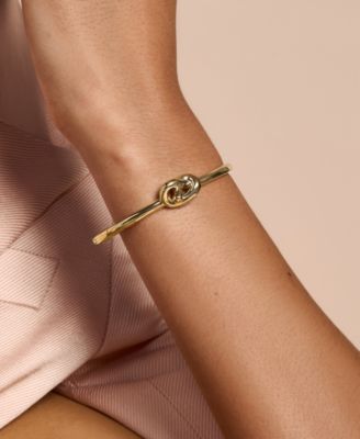 Women's Lover's Knot Gold-Plated Bangle