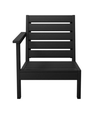 Outdoor Patio HDPE Left Arm Facing Deep Seating Corner Chair