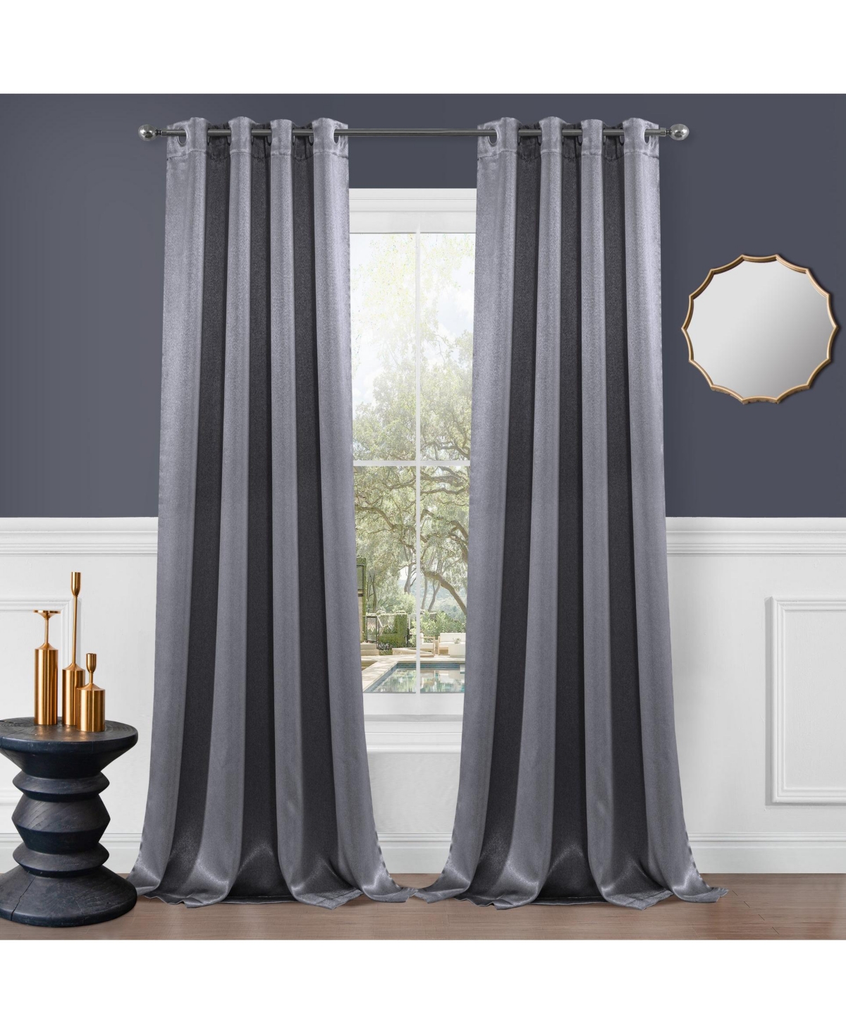 Sonoma Blackout Window Panel Set 104" W x 84" L - Navy