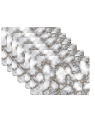 Marble Cork Place Mats, Washable Placemats