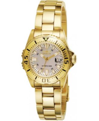 Women's 2963 Pro Diver Quartz 3 Hand Champagne Dial Watch