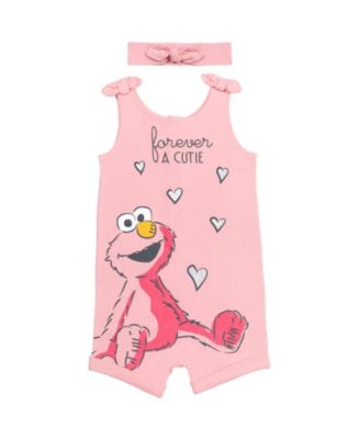 Baby Girls Elmo Romper and Headband