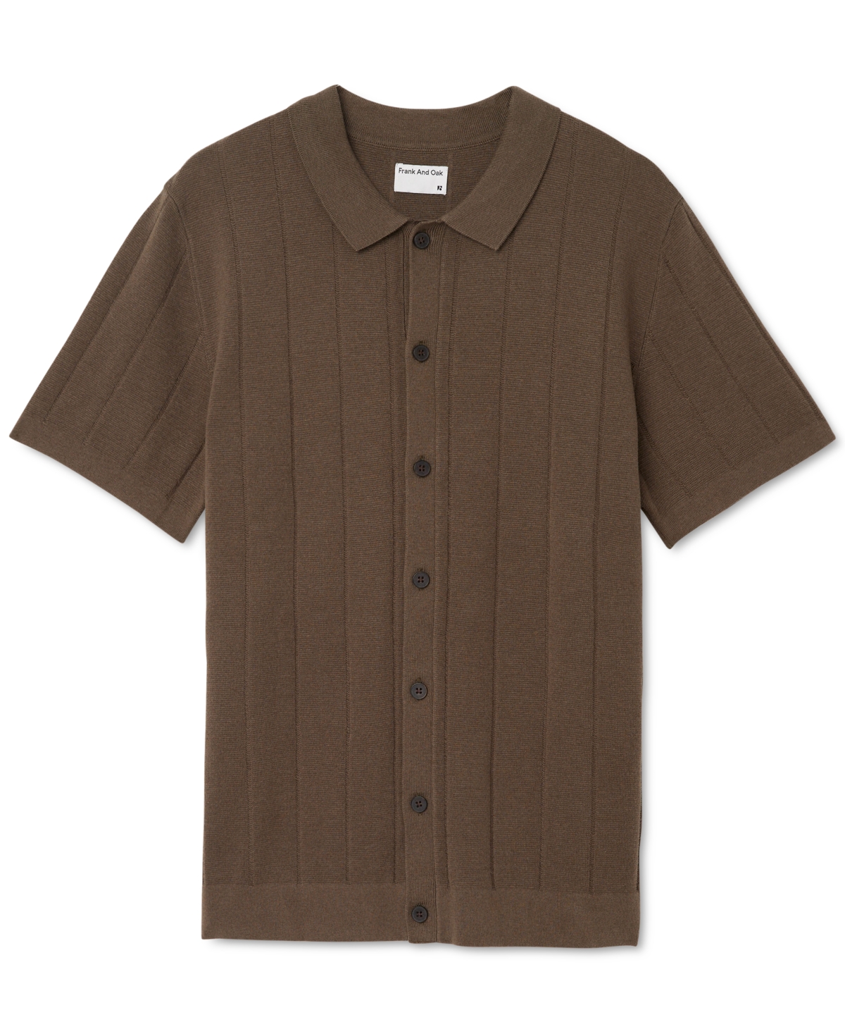 Frank And Oak Men's Cotton Short-Sleeve Sweater Polo Shirt