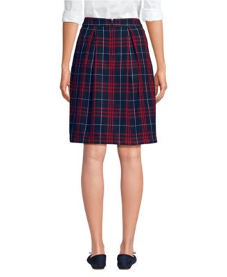 Women's School Uniform Plaid Skort Top of Knee