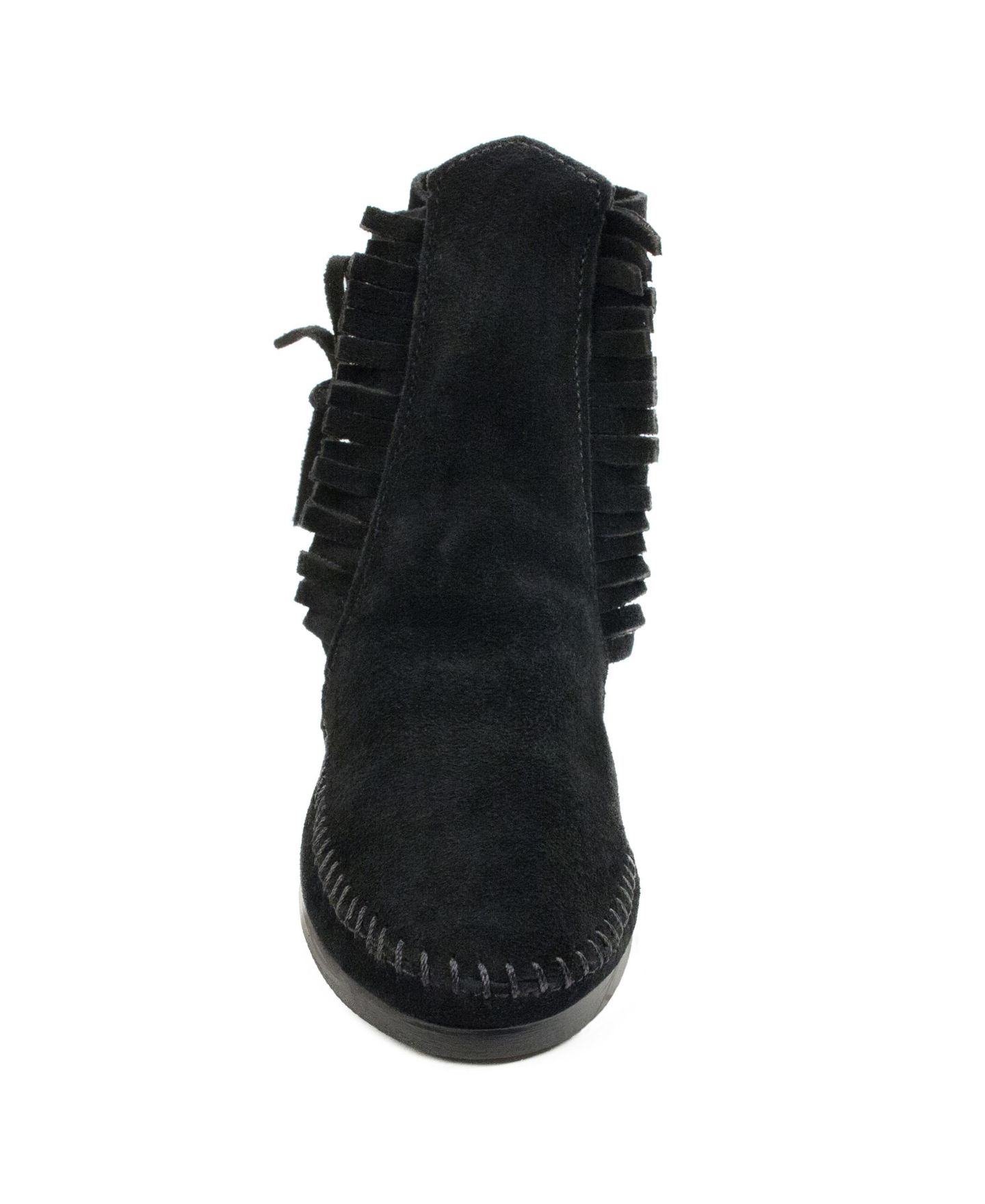 Женские ботинки Minnetonka Two Button Boot, цвет: Чёрный — фото 4