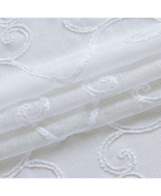 Sophia Linen Look 76" W x 84" L Grommet Window Panel Set