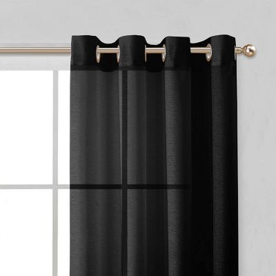 Melrose Semi Sheer Window Panel Set, 110" W x 84" L