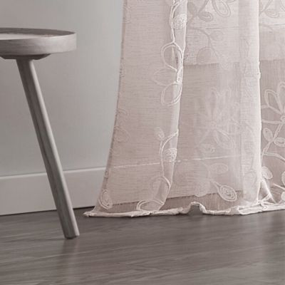 Rita Linen Look 76" W x 84" L Grommet Window Panel Set