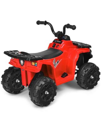6V Battery Powered Kids Ride On ATV 4-Wheeler Quad w/ MP3 & LED Headlight Blue