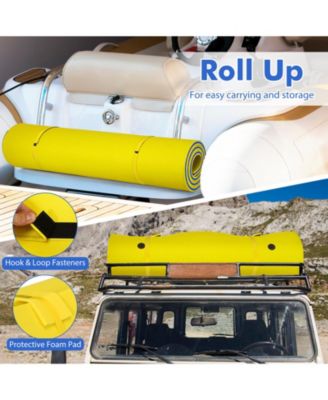 9' x 6' 3 Layer Floating Water Pad Foam Mat -Yellow