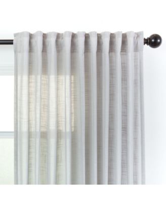 Premium 2-Panel Soft Textured Semi Sheer Curtains