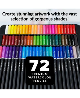 72 Watercolor Pencils Set