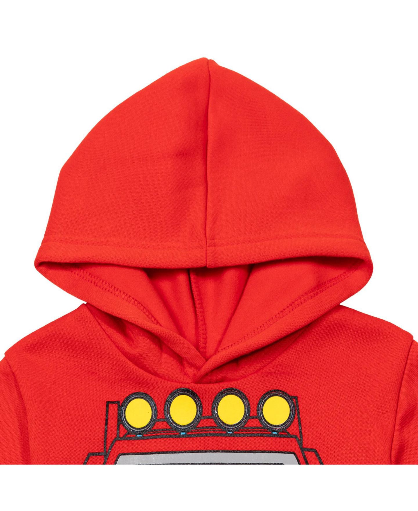 Детский флисовый комплект Blaze and the Monster Machines Zeg Stripes: худи и джоггеры, цвет: Красный / Чёрный — фото 7