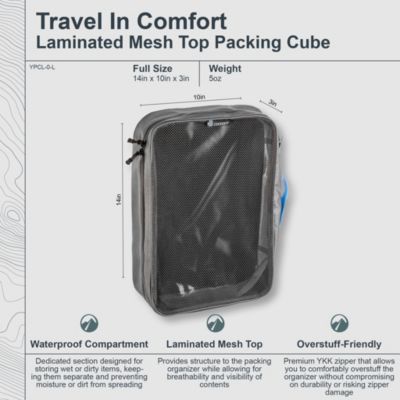 - Premium - Laminated Mesh Top Packing Cube - Large