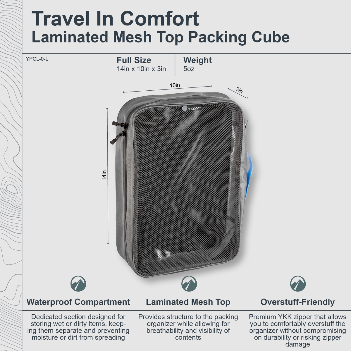 Cocoon - Premium - Laminated Mesh Top Packing Cube